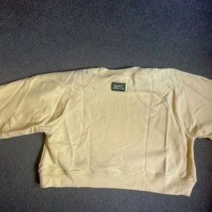 Daily drills yellow cropped sweatshirt